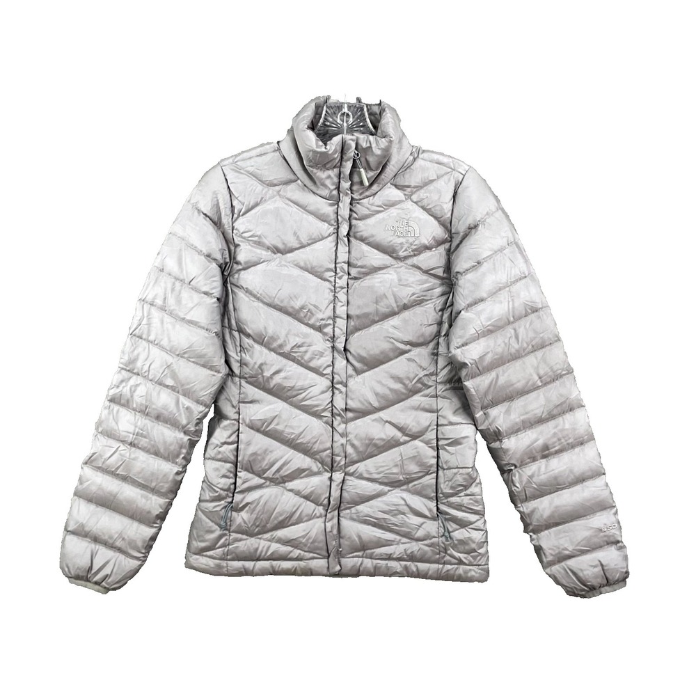 The North Face Aconcagua 550 Goose Down Puffer Jacket Womens XS Gray Outdoor